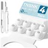 TNSNK Tappi di Ricambio per AirPods Pro 2ª e 1ª, A - Bianco (taglia M)