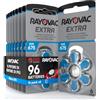 Udivita 96 Batterie Per Apparecchi Acustici Rayovac Extra Advanced 675. 16 Blister da 6 Pile