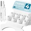 TNSNK Tappi di Ricambio per Pro 2ª e 1ª, A - Bianco (taglia L)