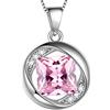 Aurora Tears Collana con ciondolo zodiacale Aurora Tears, in argento Sterling 925 con catena da 45,7 cm e Argento, colore: 10_october, cod. DP0029O