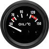 ETOPARS Auto Olio Temperatura Manometro Motor 2 52mm Temperatura Dell'olio | Misuratore Veicolo Olio Puntatore Indicatore Calibro Bianco Luce Olio Temperatura Strumenti