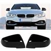 TTCR-II 2PCS Compatibile con Calotte Specchietti BMW 1 serie F20 F21/2 serie F22 F23 F87/3 serie F30 F31 F34/4 serie F32 F33 F36/i3 I01/X1 E84, Sinistra+Destra Laterale Cover Specchietti Calotte-Nero