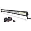 AUXTINGS 61 cm Faro da Lavoro Sottile Faretto Fari Fuoristrada Fendinebbia Barra Luci con kit cablaggio per Trattore Camion Off Road Auto 4x4 4WD Barca, 12V 24V Impermeabile 6000K