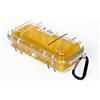 PELI 1030 Micro Case, Scatola di Protezione per Piccoli Dispositivi Sensibili, IP67 Impermeabile e a Prova di Polvere, Prodotto in USA, 0,6L Capacità, Colore Trasparente/Gia1L