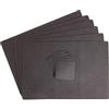 DAG STYLE Set 6 Tovagliette Americane Rettangolari + 6 Sottobicchieri, Linea Juta Light Cacao, 30 x 45 cm, PVC Antibatterico Effetto Juta, Antimacchia, Made in Italy