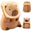 Meleager Peluche Capybara con Decorazione del Pane Tostato - Capibara per Bambini, Ragazze e Ragazzi (30 cm Ape Capybara)