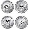 UNICRAFTALE 2 Pezzi 2 Stili Memento Mori Moneta Novità Tempus Fugit Stoica Sfida Moneta EDC Scheletro Subacqueo Stoico Sfida Monete Momento Mori Stoicismo Regali Per Uomini Donne