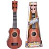 LUVDECO Ukulele giocattolo per bambini, 36cm Chitarra giocattolo con 4 corde regolabili, Strumento musicale ukulele per bambini, Mini Chitarra Musica Giocattoli Educativi per Ragazzo Ragazza Regali (C)