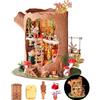 ROBOTIME Kit Casa delle Bambole in Miniatura Fairytale Tree House, Kit di Costruzione 3D in Legno con Luci LED, Modello da Costruire per Adulti, Regalo di Compleanno Creativo per Adulti e Ragazzi