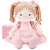 LeyaDoll Bambola di pezza morbida (40,6 cm), la mia prima bambola di pezza per bambina di 1 anno, regalo di compleanno per bambina di 1 anno, giocattoli di peluche di Natale regalo per bambini