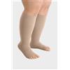 Juzo Expert Calza Compressiva Gambaletto Punta Aperta 23-32 mmHg per Trattamento degli Edemi Colore Mandorla Taglia L, 1 Paio
