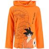 Dragon Ball Z Maglietta per Ragazzi, Maglietta a Maniche Lunghe con Cappuccio, Regalo per Bambino, Taglie 4 a 12 Anni (IT, età, 4 Anni, Regular, Grigio)