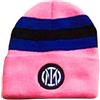 CALCIOGADGETS Berretto INTER UFFICIALE Donna Logo Nuovo 2021 Cuffia Cappello Cappellino Invernale Rosa Ricamato CUFINRO