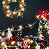 DIELIANHUA Luci 30 LED a Batteria Ghirlanda Luminosa con Perle 3M Catena Fairy Lights Decorazioni Albero di Natale per Interni e Esterni, Casa, Feste, Matrimonio, Giardino (Argento)