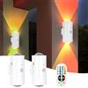 YOUYIKE 2pcs Applique Parete Interno, Magnetico 16 Colori Regolabile Lampada con Sensore Movimento Faretto LED per Camera da Letto Bagno Soggiorno Corridoio