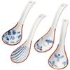OAOSDH 4 Pezzi di Cucchiaio di Zuppa retrò, Cucchiaio in Ceramica, Cucchiaio di Ramen, Stoviglie Durevoli, Forniture per La Cucina.