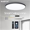 MARPOU Lampada da soffitto intelligente lampada a led per plafoniere da camera da letto con telecomando Luci a led dimmerabili per camera Soggiorno