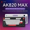 Ajazz Tastiera meccanica Ajazz AK820 MAX al 75%, tastiera magnetica con schermo e manopole, tastiere da gioco RGB Bluetooth/cablate/wireless