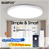 MARPOU Lampada da soffitto a LED intelligente 80W 50W 36W Plafoniere a LED moderne con telecomando APP per lampadario da soggiorno camera da letto