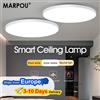 MARPOU Lampada da soffitto intelligente a LED MARPOU con telecomando APP Lampade da soffitto rotonde moderne dimmerabili Apparecchio interno per bagno camera da letto