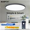 MARPOU Plafoniera moderna a LED con telecomando APP Dimmerabile 50W Lampada da soffitto rotonda intelligente Illuminazione domestica Bagno Camera da letto