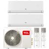 TCL CONDIZIONATORE TCL BREEZEIN P5 DUAL SPLIT 12000+12000 BTU INVERTER R32 MT1821 A++ WIFI