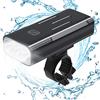 WASAGA Faro per Bici, Luce Anteriore per Bicicletta LED XML-L2 da 2400 Lumen, Batteria 5200mAh / 2400mAh, 10 Ore / 5 Ore di Lavoro, 3 modalità Luce Bici per Sicurezza in Bicicletta