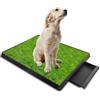 RATSTONE Lettiera Per Cani Da Interno Con Divisorio Per l'Urina e Vassoio Estraibile (64x51cm) - Tappeto Da Addestramento Facile Da Pulire