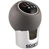 Sparco Spc SPC0105GR Manopola Lazio INTL Cromata SPC, Grigio/Cromo, 5 o 6 Marce