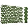 Outsunny Siepe Artificiale 200x100 cm in Seta e Plastica PE, Siepe Finta di Pothos con 495 Foglie, Verde|Aosom