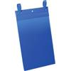 Durable 175007 - Buste con Fascette di Aggancio, 223 x 530 mm (L x H), Confezione da 50 Pezzi, Blu