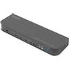 Digitus SPEDIZIONE IMMEDIATA - Digitus Switch KVM, 4 porte, 4K60Hz, x DP in, 1 DP/HDMI out [DS-12890]