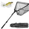 Dulynva Retino da Pesca con Manico Telescopico de 90cm Guadino Carpfishing Nylon Pieghevole Triangolare per kayak, Salmon, Catfish, Basso, Facile da Catturare e Liberare