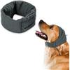 LUFFLOK Paraorecchie Cane Grigio Paraorecchie Cuffie per Cocker, Copri Orecchie per Ansia e Grooming, Snood per Collo e Orecchie per il Comfort Durante le Attività All'aperto, Tempo Freddo, Bagno (M)
