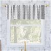 Archaeo Cassidy - Mantovana in cotone con motivo a righe, 132 x 35 cm, colore: Nero/Bianco