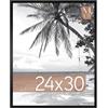 MCS Cornice per Poster Foundation 61,0 x 76,2 cm, Cornice in Legno Nero Tradizionale, Fissaggio a Parete Verticale e Orizzontale, Grande Cornice per Foto, Poster e Opere d'Arte (Confezione da 1)