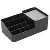 DEGHI Organizer portatrucchi 22x13 cm in resina nero con contenitore - Jilly