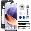 Dinow Schermo per Samsung Galaxy A12 SM-A125F SM-A125M SM-A125U SM-A125N SM-A125W, Schermo di Ricambio per Samsung Galaxy A12 LCD Touch A125 Digitalizzatore con Cornice (con Strumento di Riparazione)