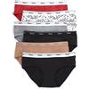 Hanes Originals - Slip a Gamba Alta Donna, Biancheria Intima in Cotone Elasticizzato e Traspirante, Assortito, Confezione da 6, Large