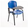 Sedia Impilabile in Plastica BLU - con Ribaltina Conferenze