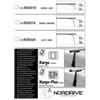Nordrive Set 2 piedi per grondina (43-58cm) per barre kargo n30320