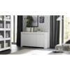 Lux Credenza firenze 3 ante bianco opaco, 138x81x42 cm