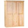 Inter Link Armadio 3 ante battenti leon in legno massello 140x55x190 cm