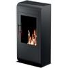 Tecno Air System Biocamino da pavimento tecno air system ruby modello giga nero, 3 kw