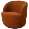 BellaHome Poltrona girevole bellahome aura mattone 65x77x69 cm