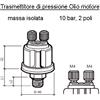Veratron (VDO) Sensore Pressione Olio Motore (10 Bar) 1/8"- 27 Nptf