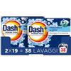 Dash Power Pods Detersivo Lavatrice In Capsule, 19 Lavaggi, Freschezza Di Lenor, Risveglio Primaverile, rimuove addirittura gli odori di sudore vecchi di 7 giorni, per una pulizia impeccabile