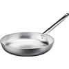 Baldassare Agnelli Pentole Agnelli Linea Alluminio 5 mm Padella Radiante con Un Manico Inox, Argento, 32 cm