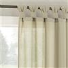 No. 918 Reman - Confezione da 2 tende a pannello semitrasparenti con passanti intrecciati, 101,6 x 160 cm, colore: tortora