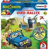 Schmidt Spiele- Dinosaurier Il Veloce Dino Rallye, Giochi di Dinosauri, con Personaggio Originale Schleich, Multicolore, 40623
